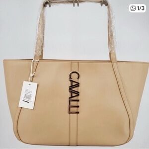 Cavalli Class Tan Women's Sandras Shopper Bag